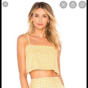 Lovers + Friends Bowie Top in Tangerine